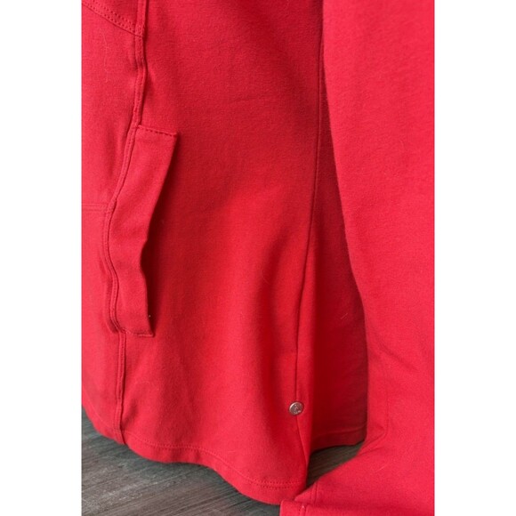 Neon Buddha Red Cotton Lightweight Jacket Size S Button Up - Picture 7 of 7